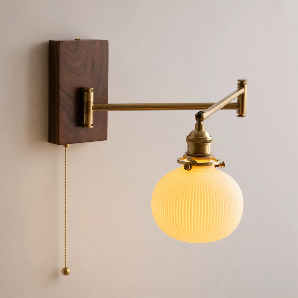 Arletta Wall Light | Swing Arm Ceramic Sconce