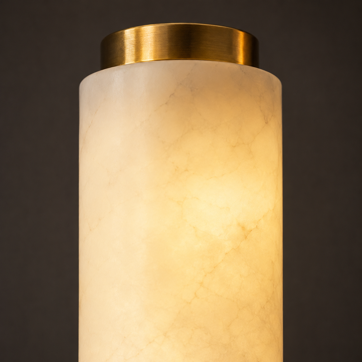 Cerella Wall Light | Marble Copper Torch Sconce