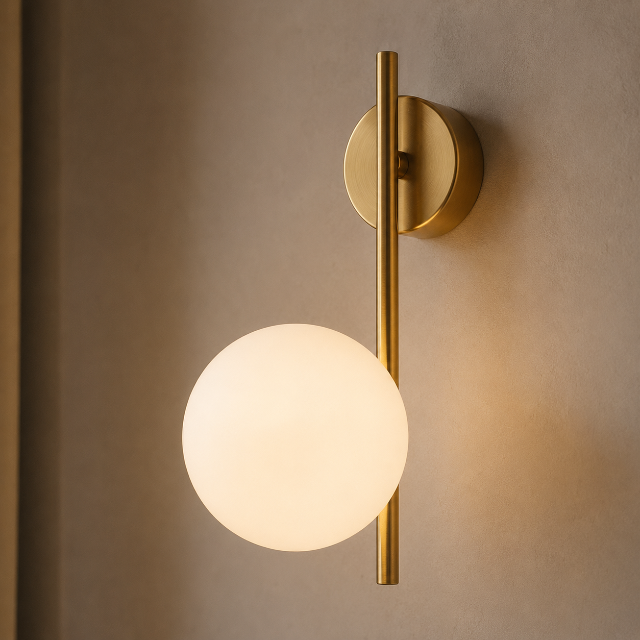 Ondra Wall Light | Frosted Glass Globe Sconce