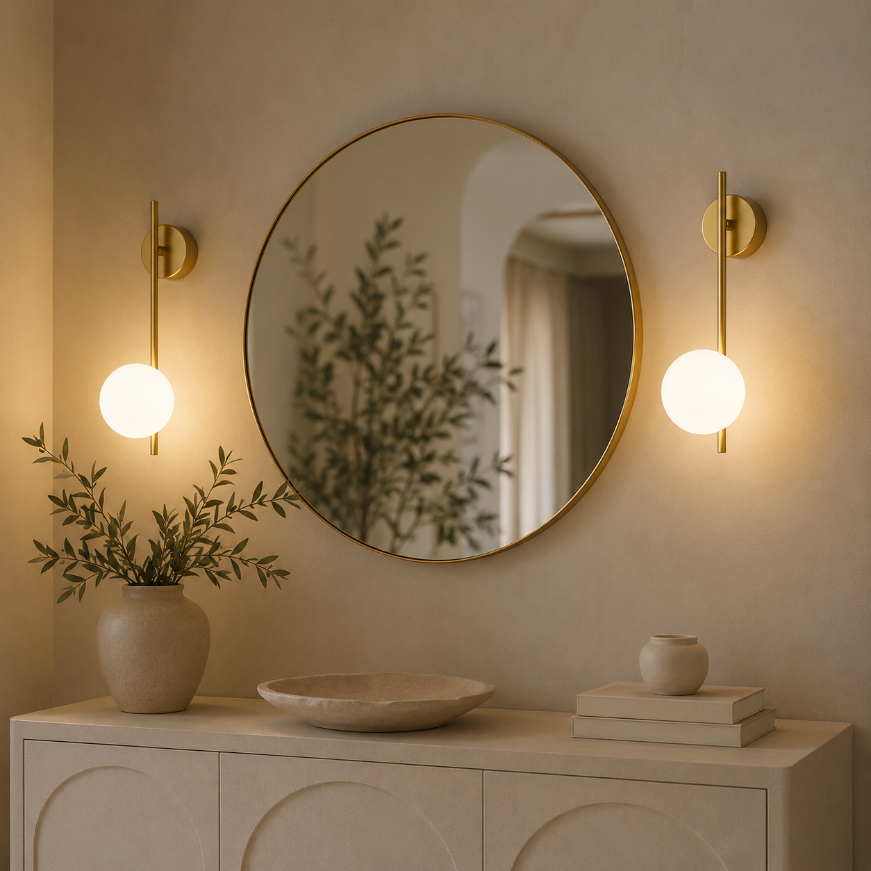 Ondra Wall Light | Frosted Glass Globe Sconce