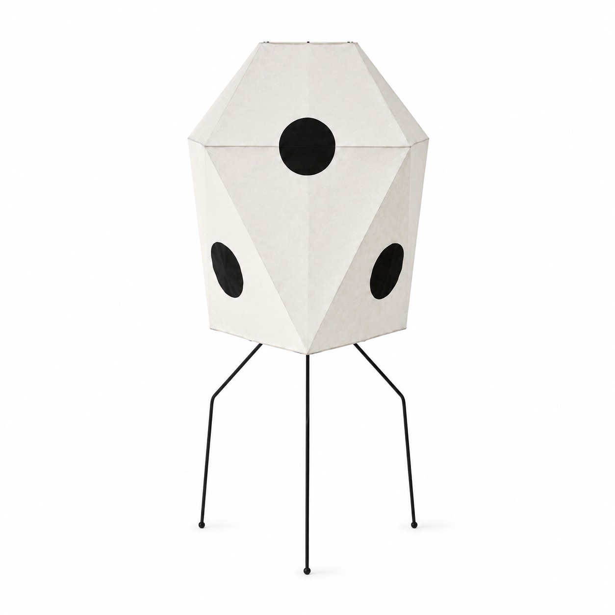 Orika Paper Tripod Floor Lamp – Sculptural Mulberry Paper Standing Light