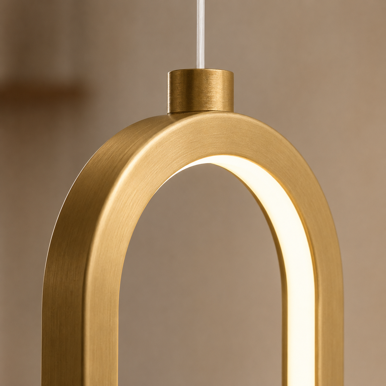 Ovelia LED Pendant Light | Slim Oval Halo Pendant