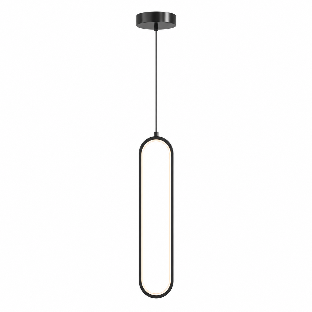 Ovelia LED Pendant Light | Slim Oval Halo Pendant