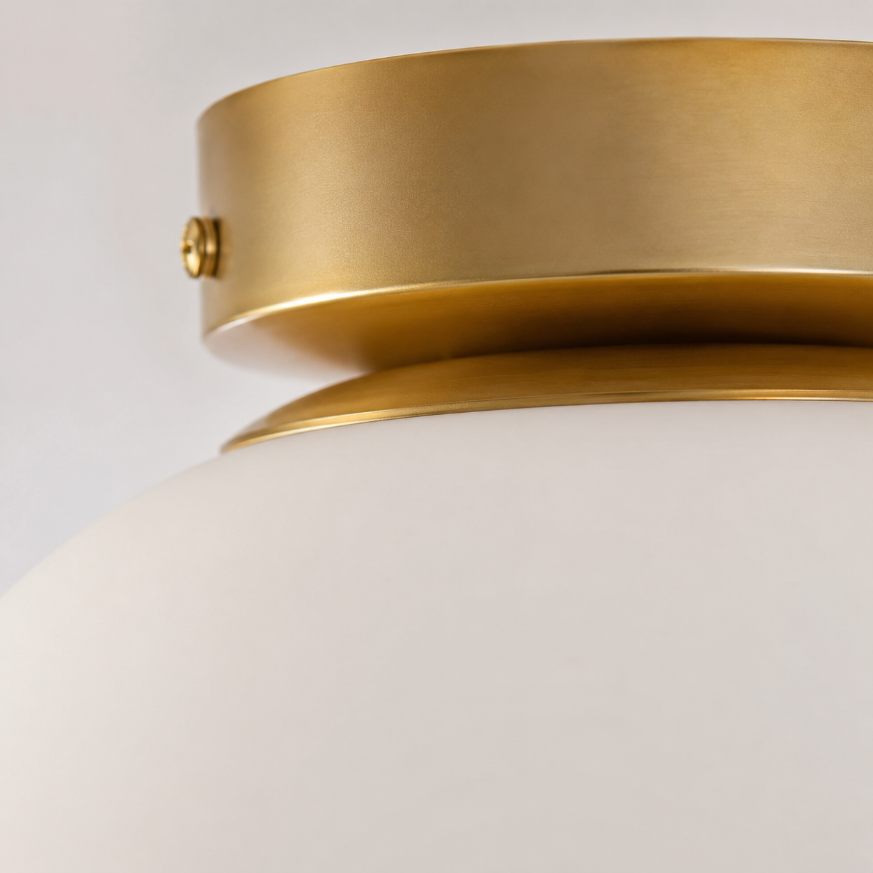 Perla Glass Globe Ceiling Light | Semi-Flush E27 Lamp