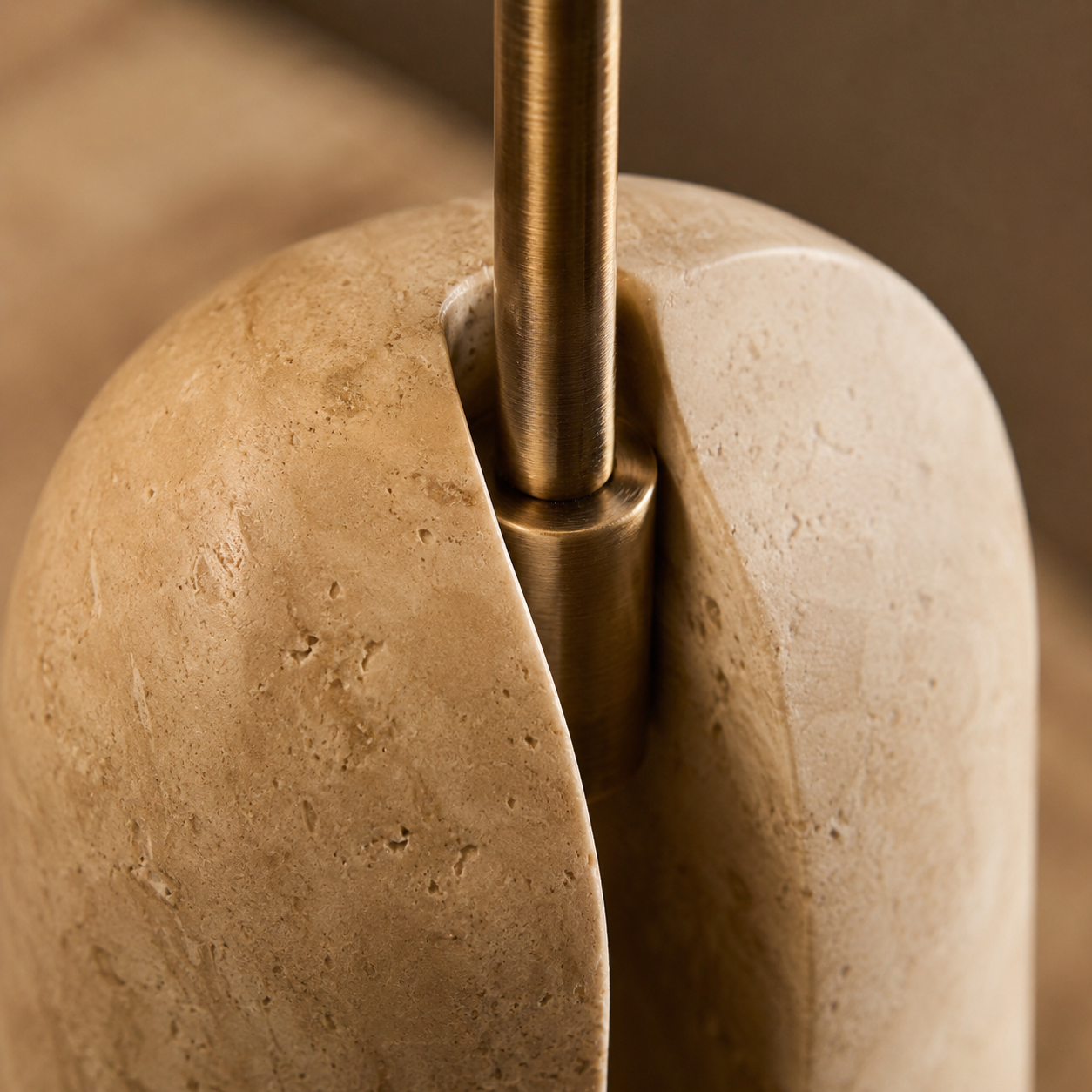 Petriva Dome Table Lamp | Stone Base Mushroom Light