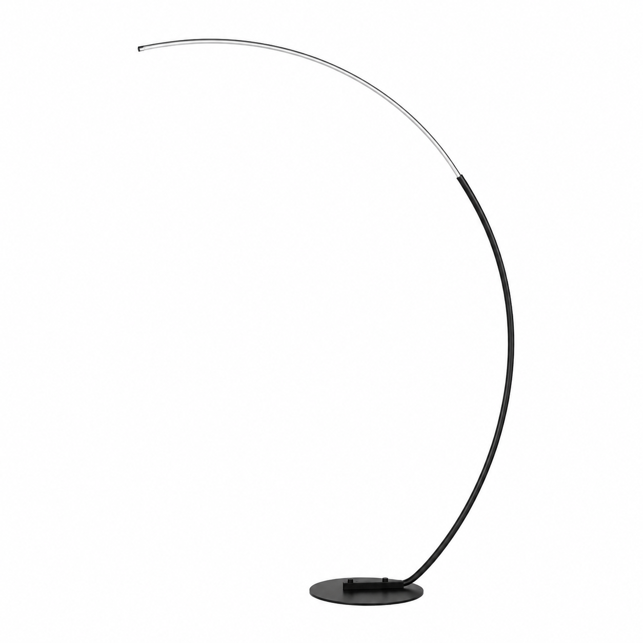 Quilla LED Arc Floor Lamp | Dimmable Modern Crescent Standing Light with Remote