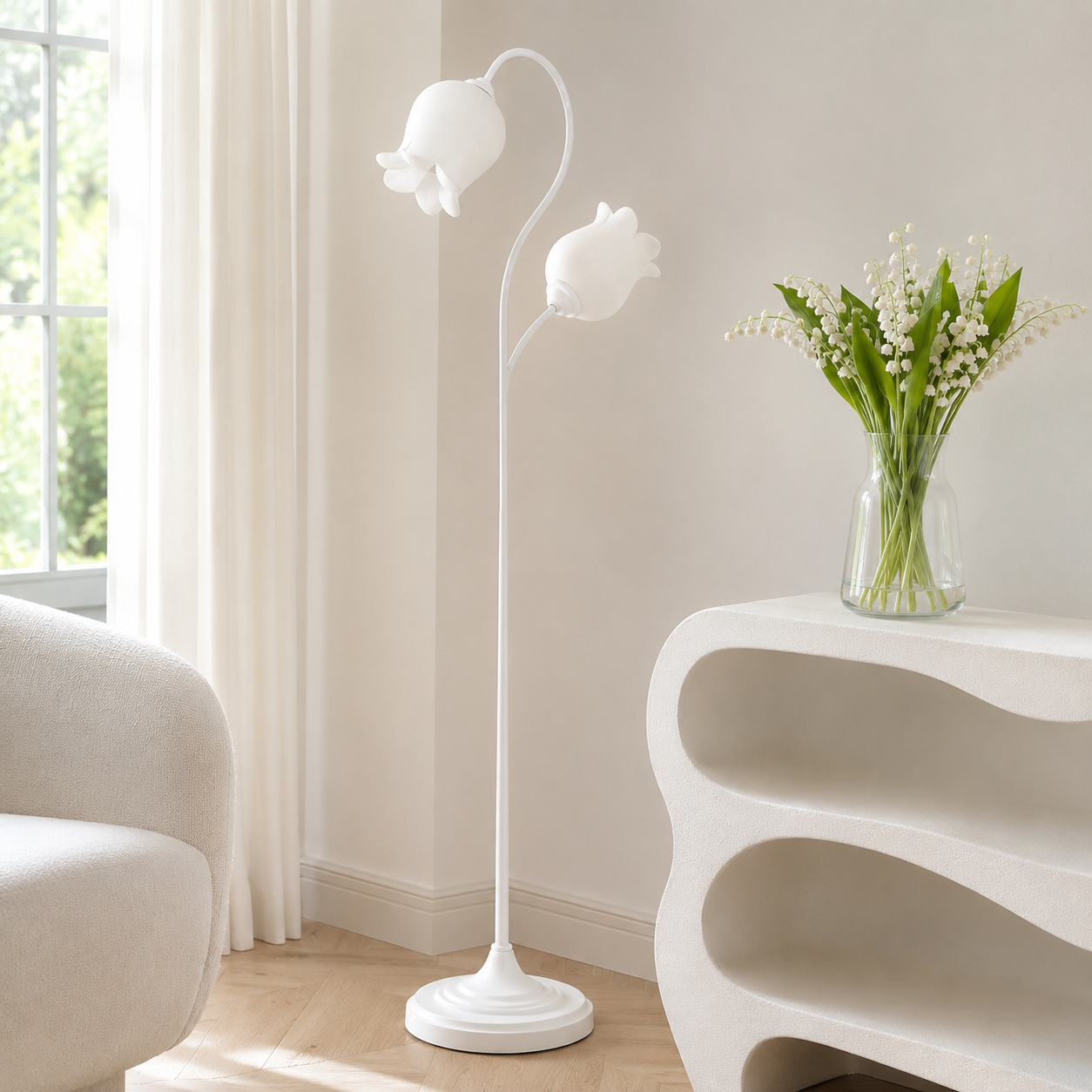 Rivelle Lily Floor Lamp | French Cottage