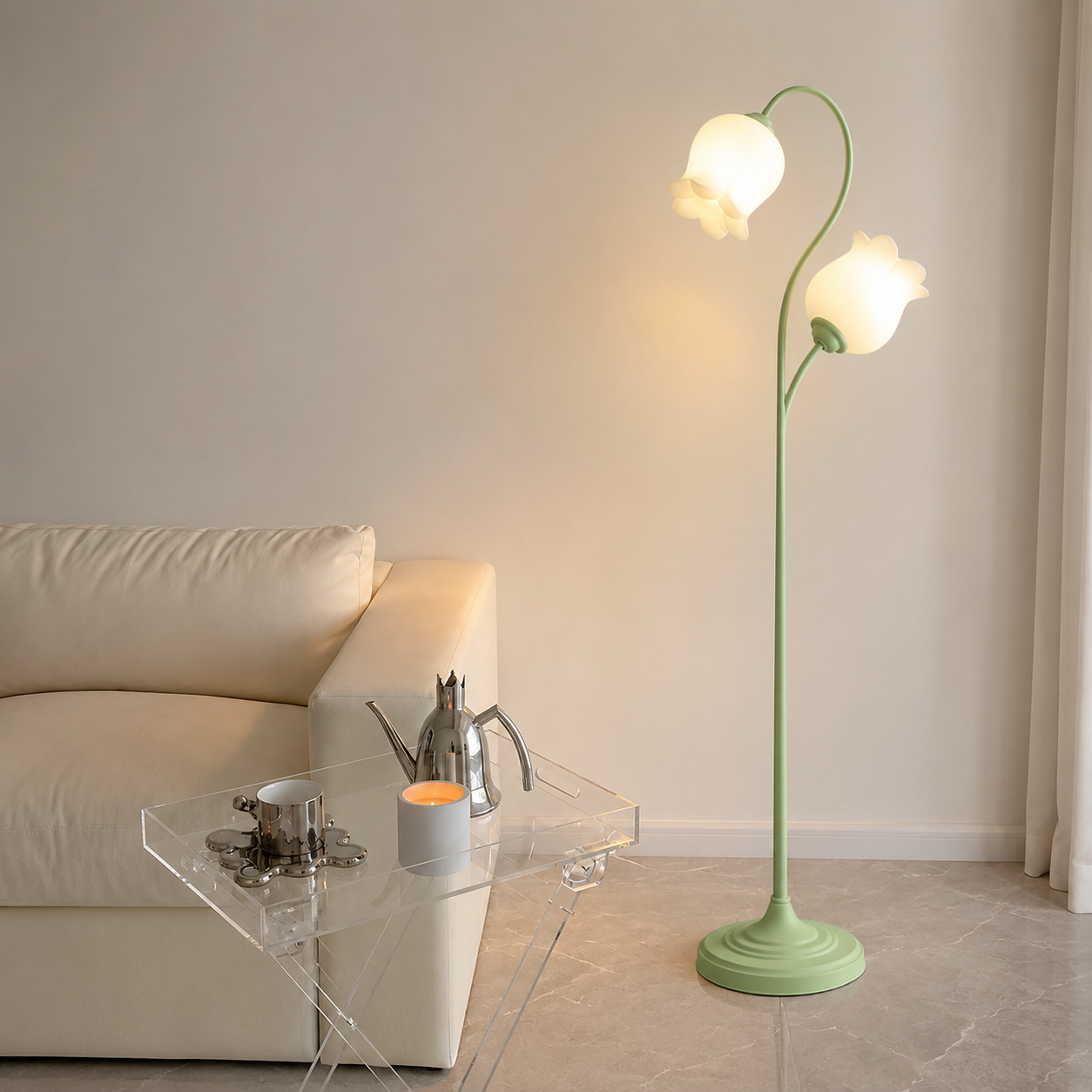 Rivelle Lily Floor Lamp | French Cottage