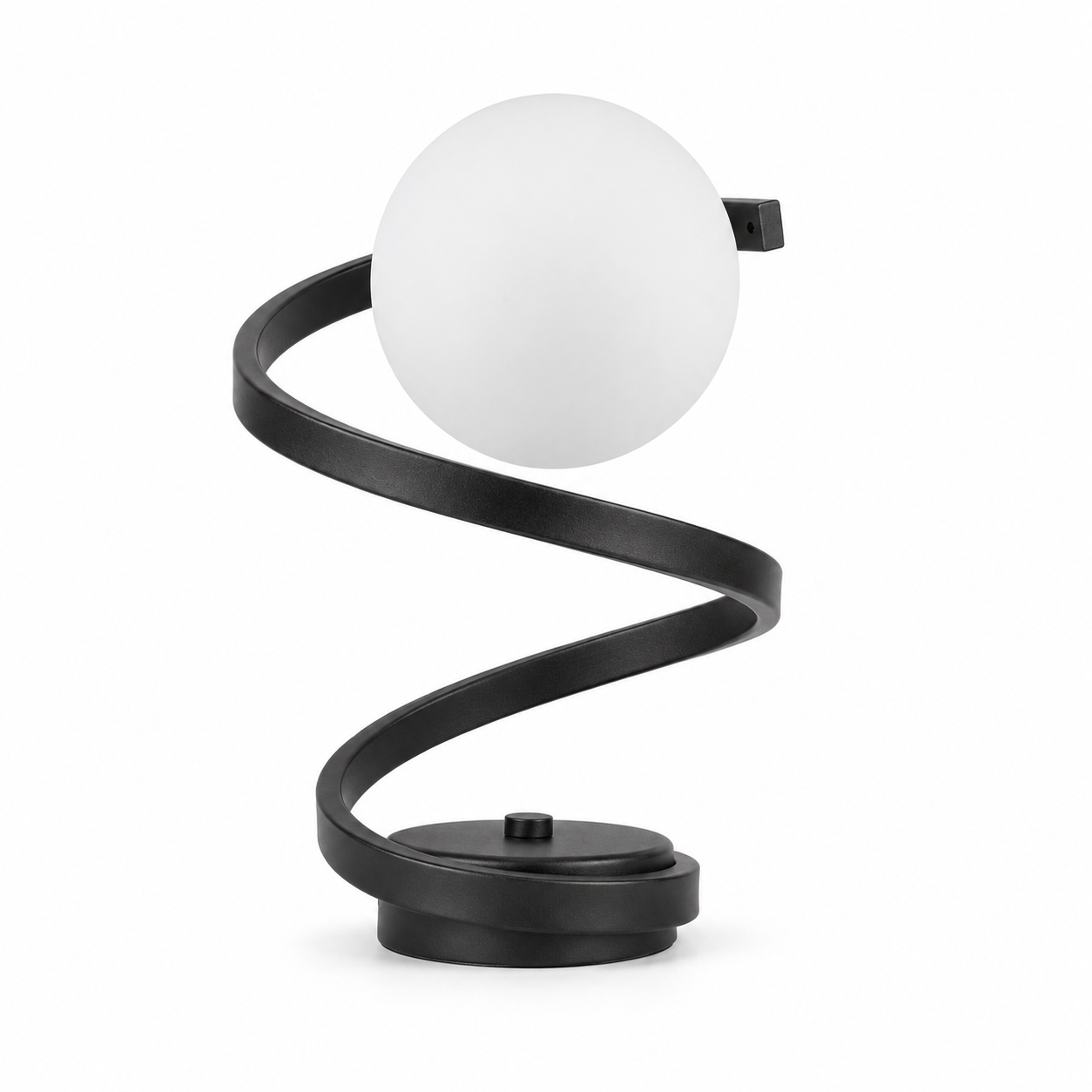 Spiravo Spiral Table Lamp | Opal Glass Globe Light