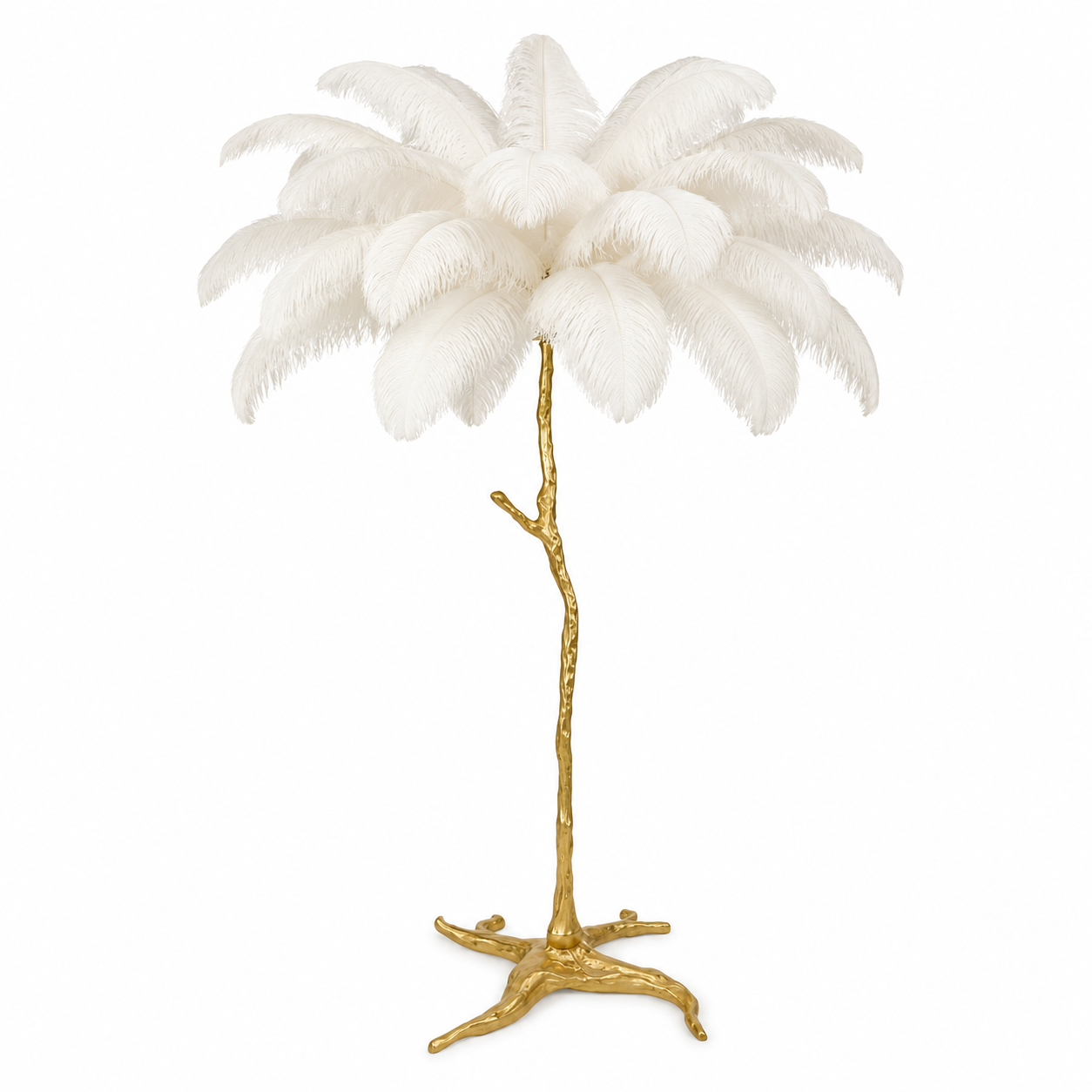 Wrenna Feather Floor Lamp | Ostrich Feather