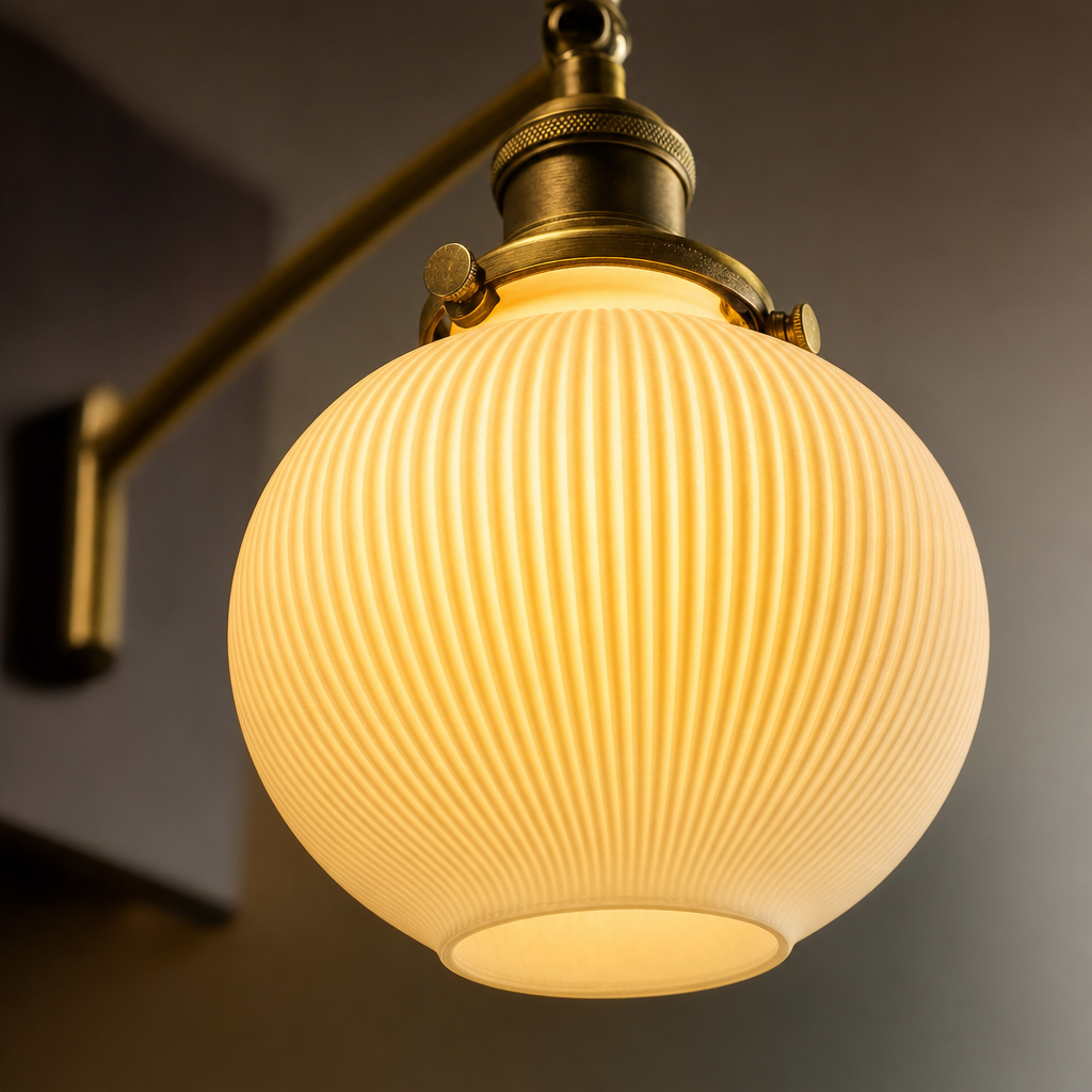 Arletta Wall Light | Swing Arm Ceramic Sconce