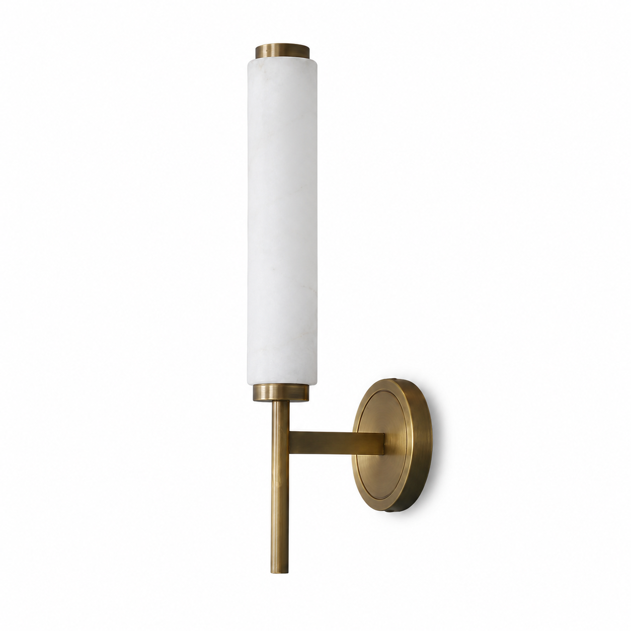 Cerella Wall Light | Marble Copper Torch Sconce