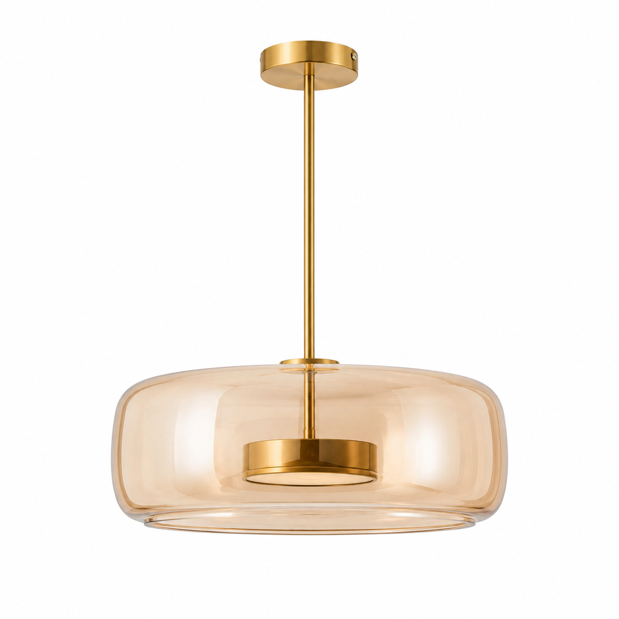 Domira Glass Pendant Light | Smoked Glass, Dimmable LED, Ceiling Pendant