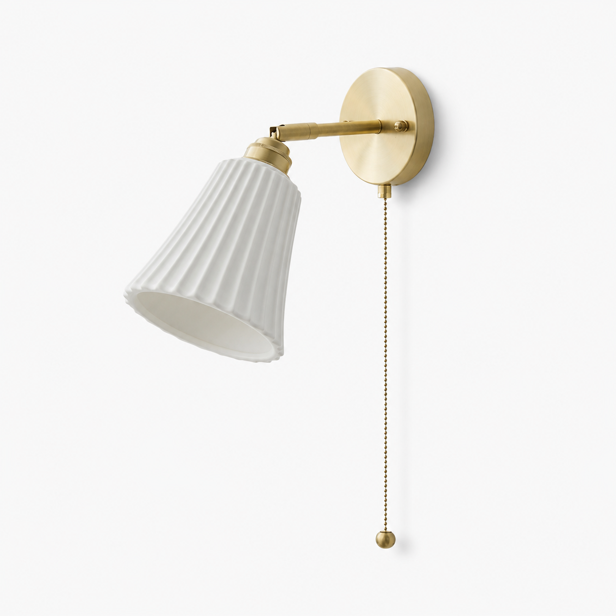 Elodia Wall Light | Ceramic Pull Chain Sconce
