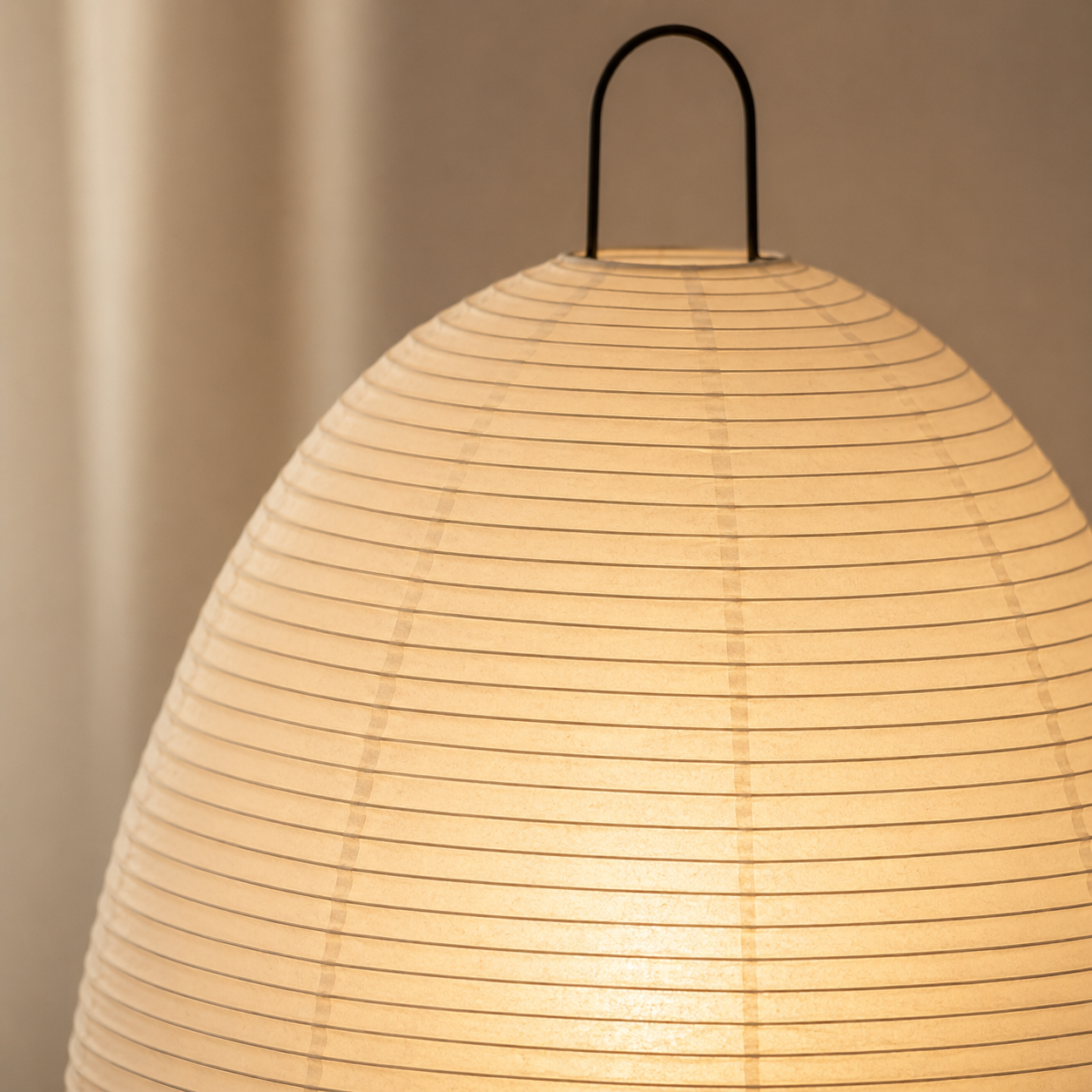 Kumora Paper Lantern Floor Lamp – Japandi Mulberry Paper Tripod Light