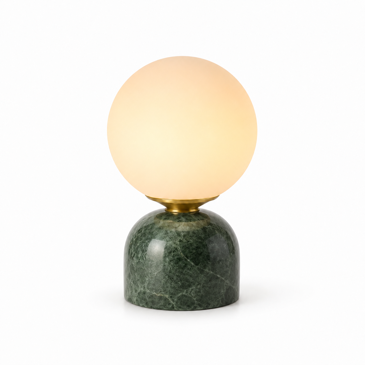 Mirella Marble Table Lamp | Opal Glass Globe Light