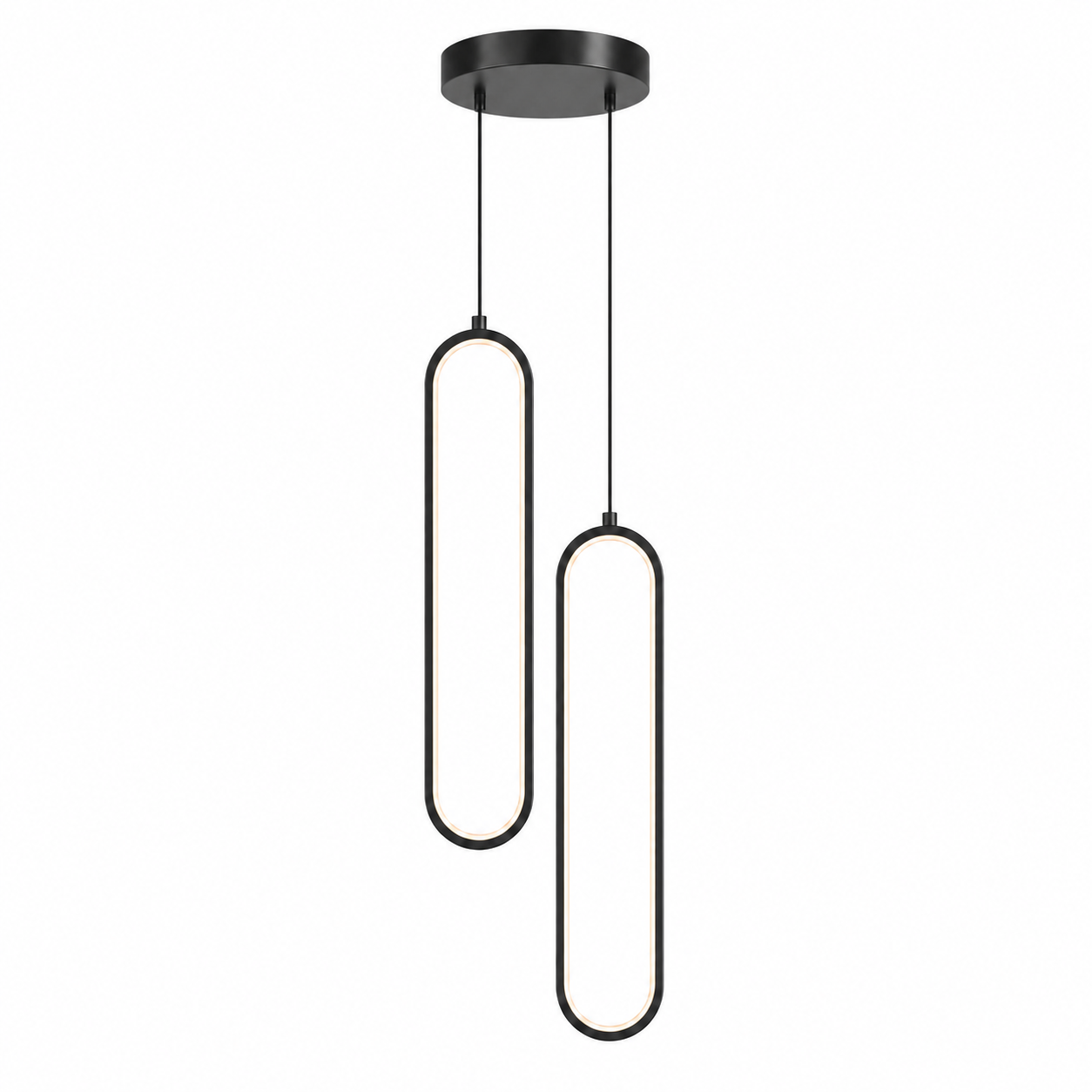 Ovelia LED Pendant Light | Slim Oval Halo Pendant