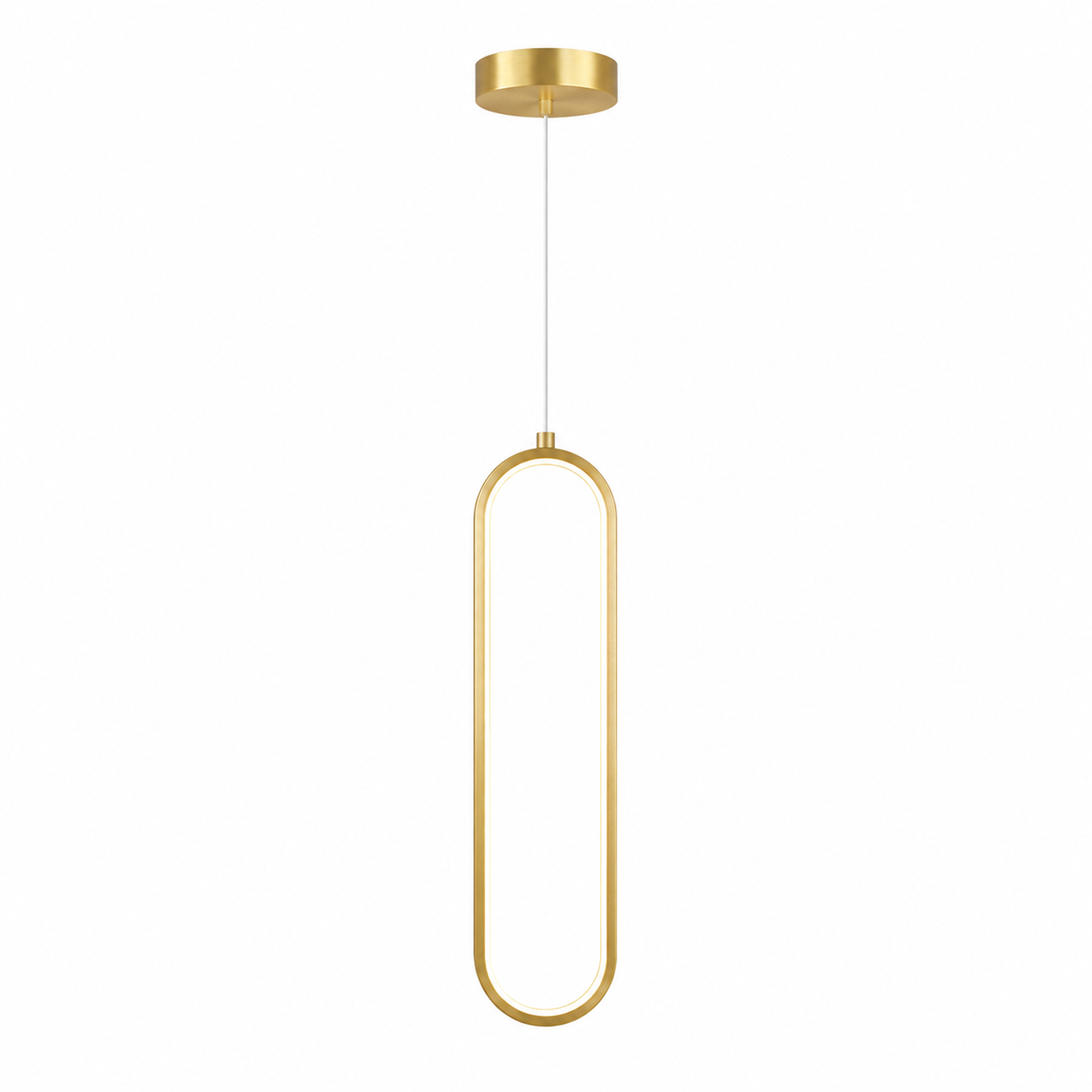 Ovelia LED Pendant Light | Slim Oval Halo Pendant