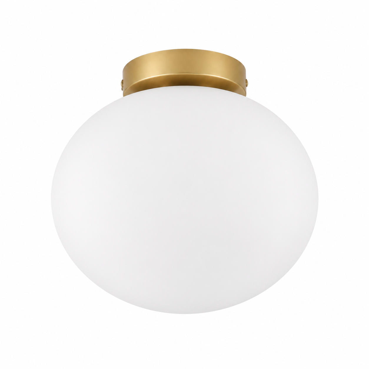 Perla Glass Globe Ceiling Light | Semi-Flush E27 Lamp