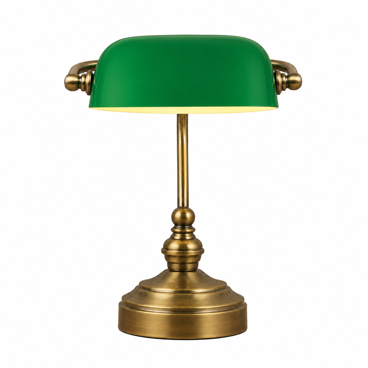 Verdoro Bankers Desk Lamp | Green Glass Office Light