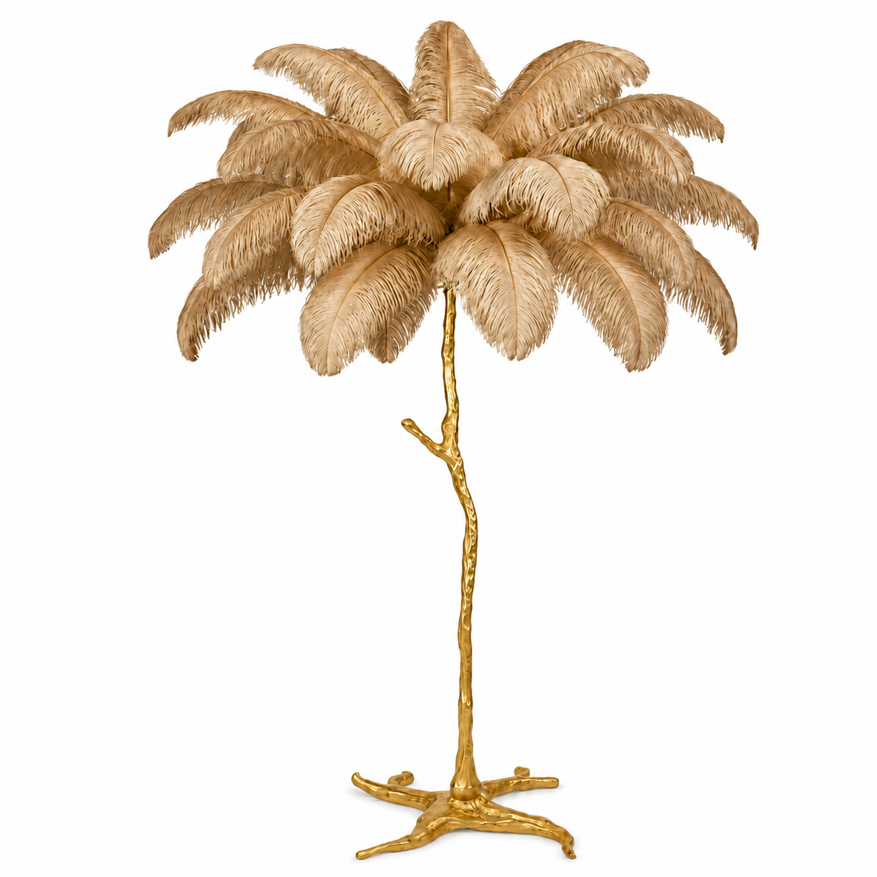 Wrenna Feather Floor Lamp | Ostrich Feather